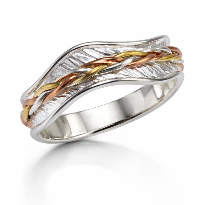 Braided Spinner Ring